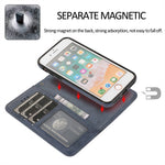 Wallet Case For iPhone 8 / 7 / SE (2022) / SE (2020) Retro Matte Magnetic Detachable PU Leather TPU Phone Cover