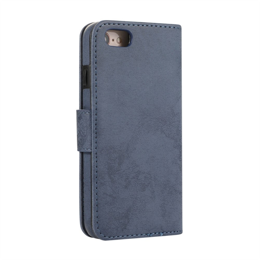 Wallet Case For iPhone 8 / 7 / SE (2022) / SE (2020) Retro Matte Magnetic Detachable PU Leather TPU Phone Cover