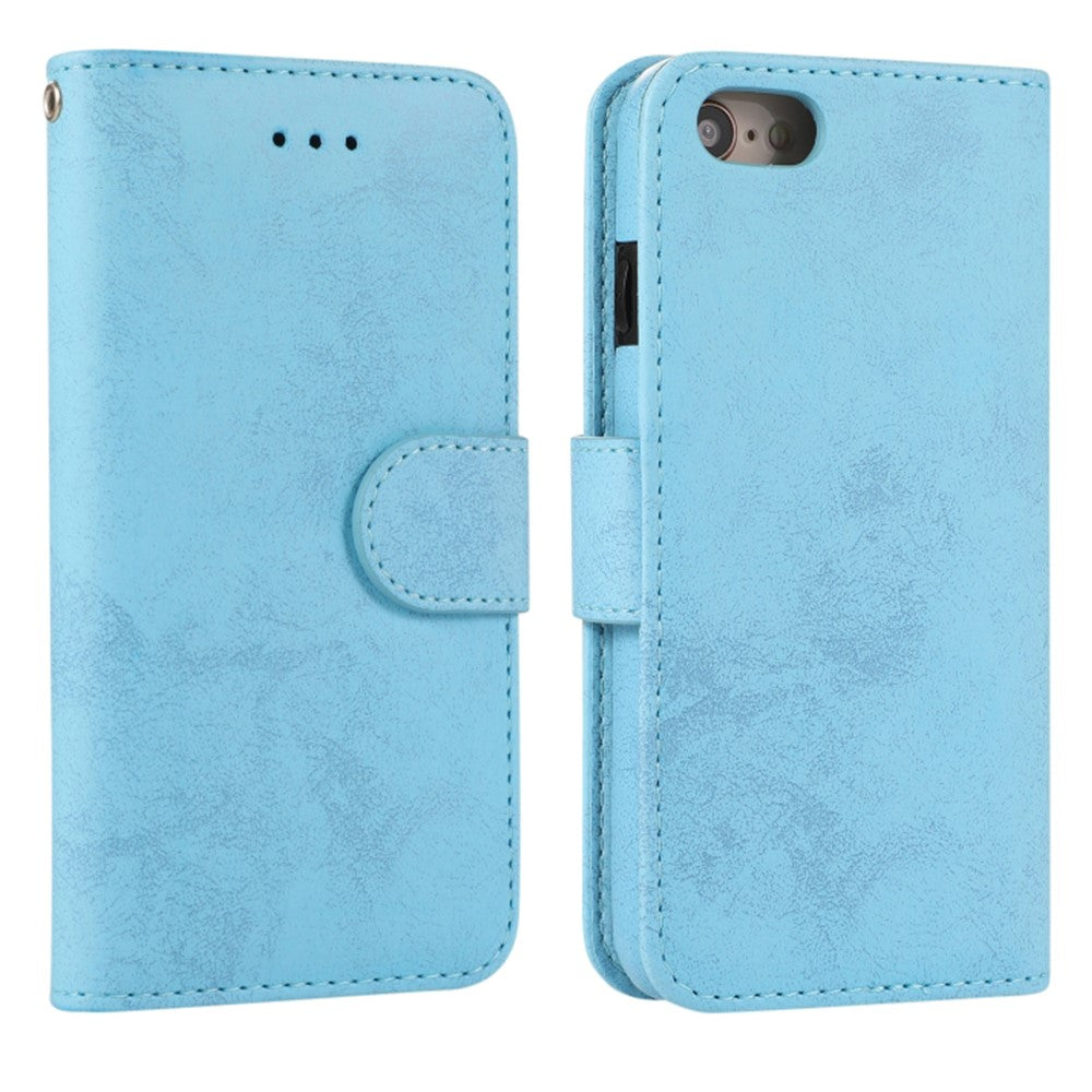 Wallet Case For iPhone 8 / 7 / SE (2022) / SE (2020) Retro Matte Magnetic Detachable PU Leather TPU Phone Cover