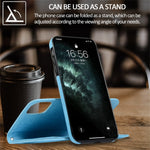 For iPhone 11 Wallet Case Retro Matte Magnetic Detachable PU Leather TPU Phone Cover