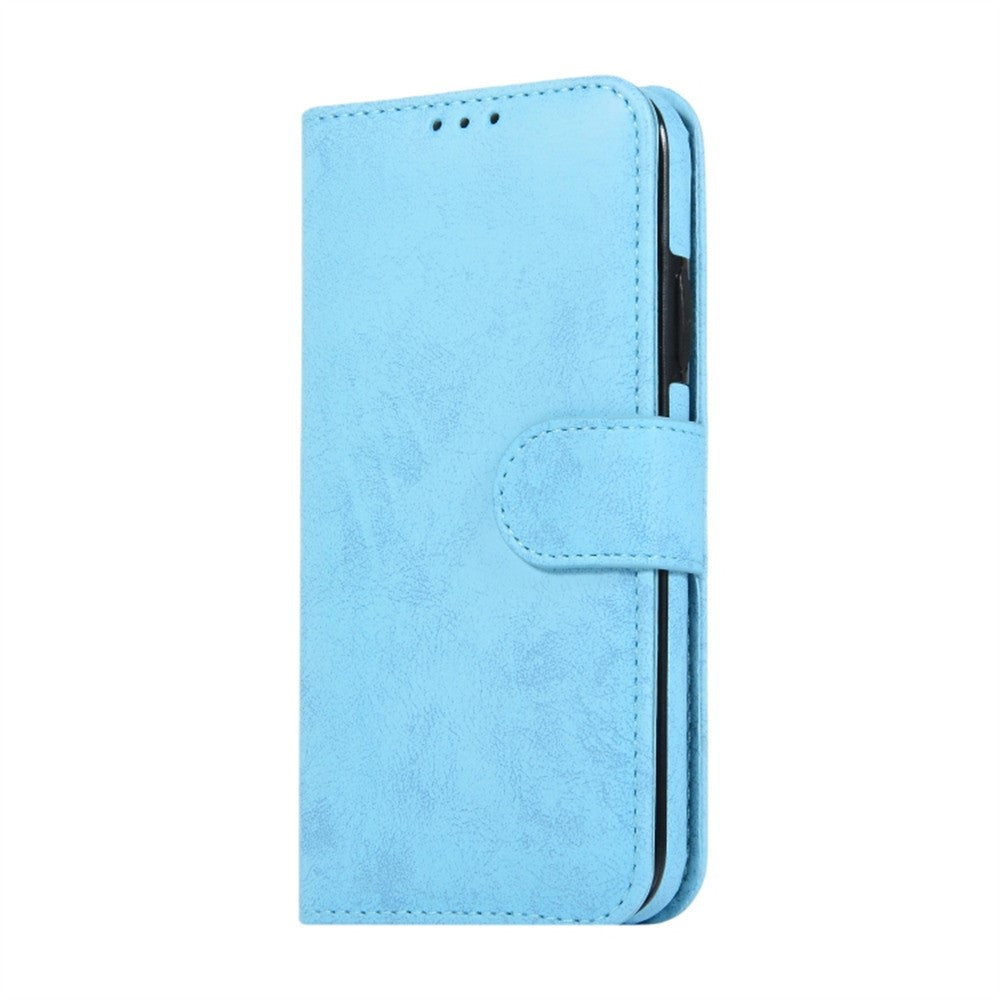 For iPhone 11 Wallet Case Retro Matte Magnetic Detachable PU Leather TPU Phone Cover