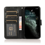 For iPhone 13 Wallet Case Retro Matte Magnetic Detachable PU Leather TPU Phone Cover