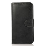 For iPhone 13 Wallet Case Retro Matte Magnetic Detachable PU Leather TPU Phone Cover