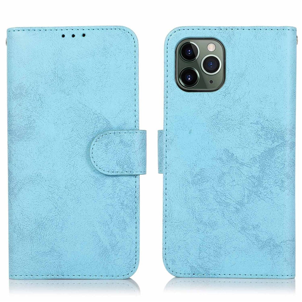For iPhone 13 Pro Wallet Case Retro Matte Magnetic Detachable PU Leather TPU Phone Cover