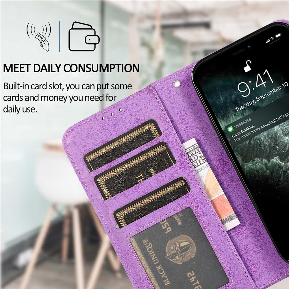 Til iPhone 16 Pro Pung Etui Retro Mat Magnetisk Aftageligt PU Læder TPU Telefoncover