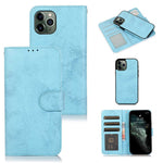 Til iPhone 16 Pro Pung Etui Retro Mat Magnetisk Aftageligt PU Læder TPU Telefoncover