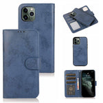 Til iPhone 16 Pro Pung Etui Retro Mat Magnetisk Aftageligt PU Læder TPU Telefoncover
