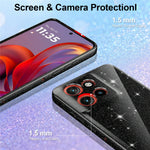 Magnetic Case For Motorola Edge 60 Neo 5G / Edge 50 Neo 5G / Moto S50 5G / ThinkPhone 25 5G Glitter TPU Shockproof Phone Cover with Lanyard