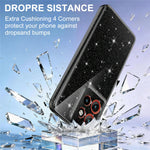 Magnetic Case For Motorola Edge 60 Neo 5G / Edge 50 Neo 5G / Moto S50 5G / ThinkPhone 25 5G Glitter TPU Shockproof Phone Cover with Lanyard