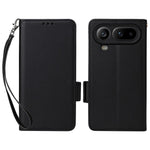 For Honor Magic8 Pro Air 5G Case Litchi Texture Wallet Leather Phone Cover with Wrist Strap