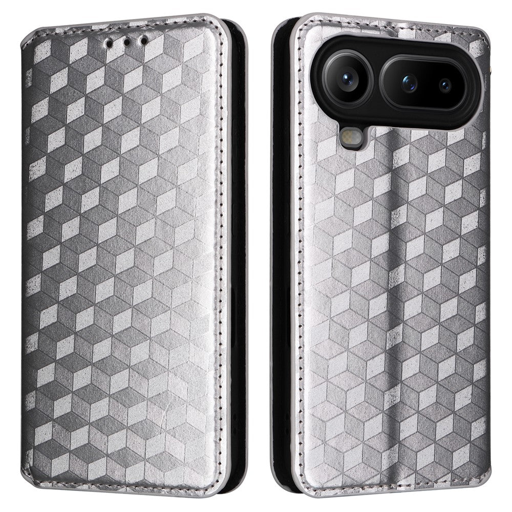 For Honor Magic8 Pro Air 5G Case Wallet Rhombus Imprinted PU Leather Phone Cover