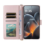 For Motorola Signature 5G / Moto X70 Air Pro 5G læder etui standerpung telefon cover med skulder-/håndledsrem