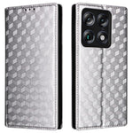 Tegnebogs-etui i PU-læder med rhombemønster til Motorola Signature 5G / Moto X70 Air Pro 5G