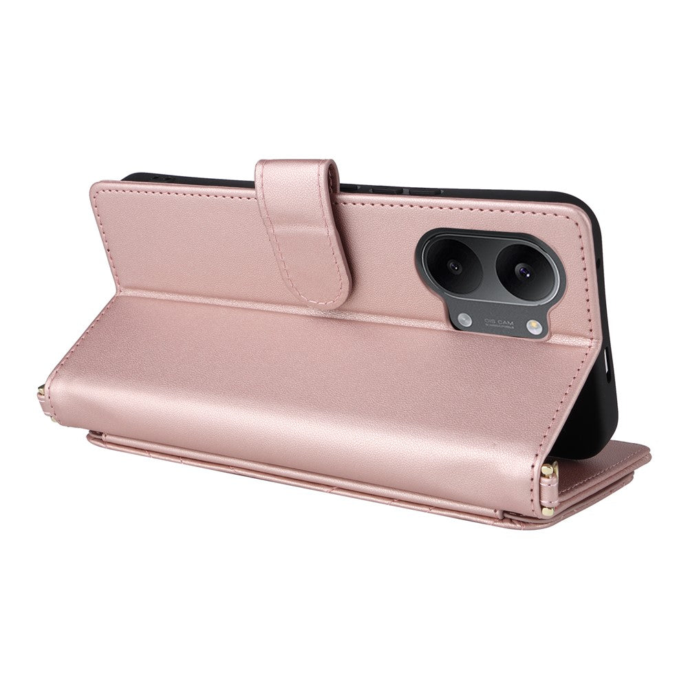 Leather Case For Xiaomi Poco X8 Pro Max 5G  /  Redmi Turbo 5 Max 5G Stand Wallet Phone Cover with Shoulder  /  Wrist Strap