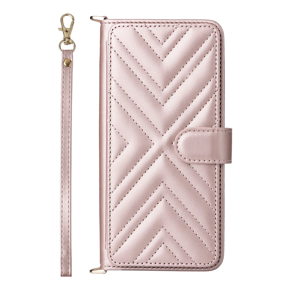 Leather Case For Xiaomi Poco X8 Pro Max 5G  /  Redmi Turbo 5 Max 5G Stand Wallet Phone Cover with Shoulder  /  Wrist Strap