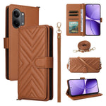 Leather Case For Xiaomi Poco X8 Pro Max 5G  /  Redmi Turbo 5 Max 5G Stand Wallet Phone Cover with Shoulder  /  Wrist Strap