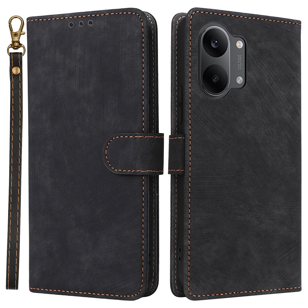 Phone Case For Xiaomi Poco X8 Pro Max 5G  /  Redmi Turbo 5 Max 5G Wallet RFID Blocking PU Leather Phone Cover Stand with Strap