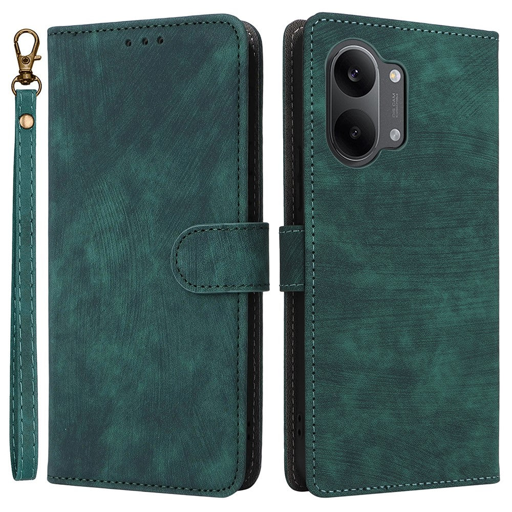 Phone Case For Xiaomi Poco X8 Pro Max 5G  /  Redmi Turbo 5 Max 5G Wallet RFID Blocking PU Leather Phone Cover Stand with Strap