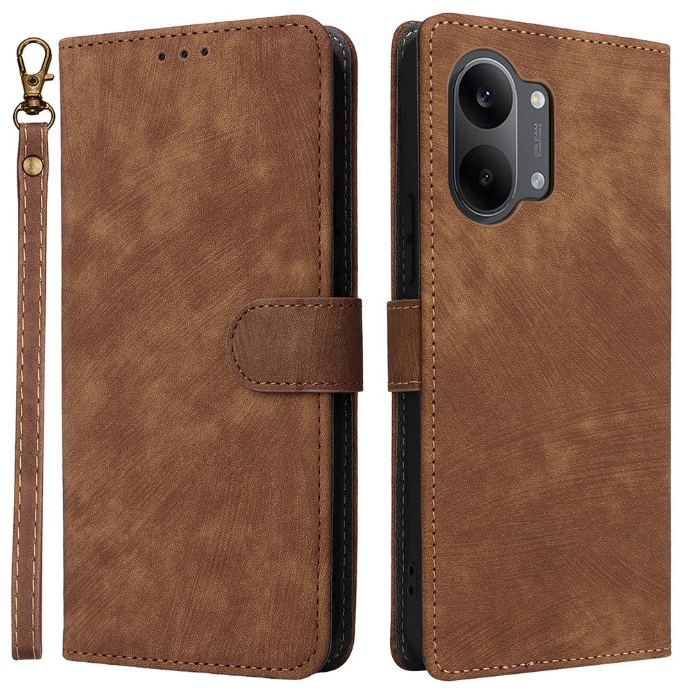 Phone Case For Xiaomi Poco X8 Pro Max 5G  /  Redmi Turbo 5 Max 5G Wallet RFID Blocking PU Leather Phone Cover Stand with Strap
