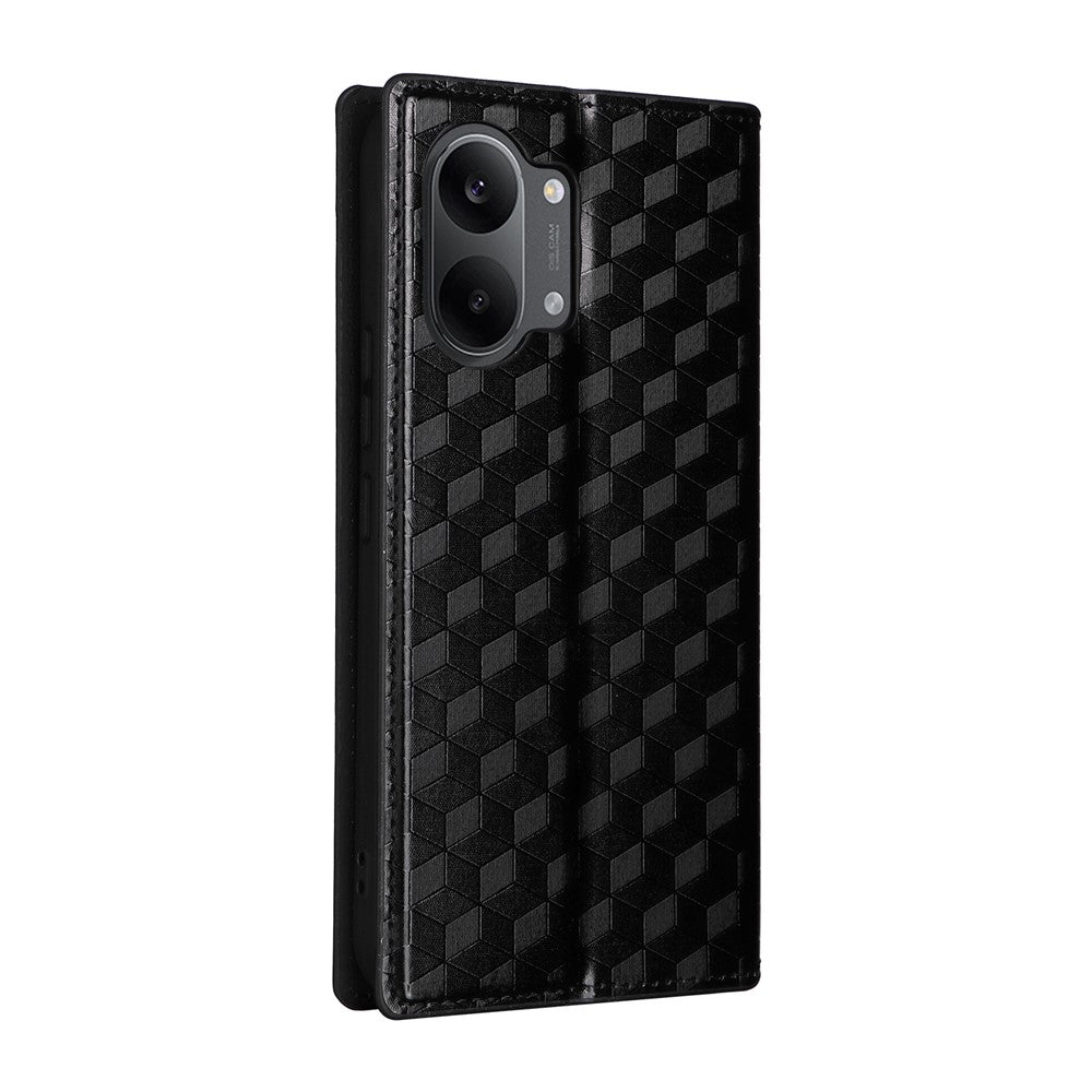 Phone Case For Xiaomi Poco X8 Pro Max 5G  /  Redmi Turbo 5 Max 5G Wallet Rhombus Imprinted PU Leather Protection Phone Cover