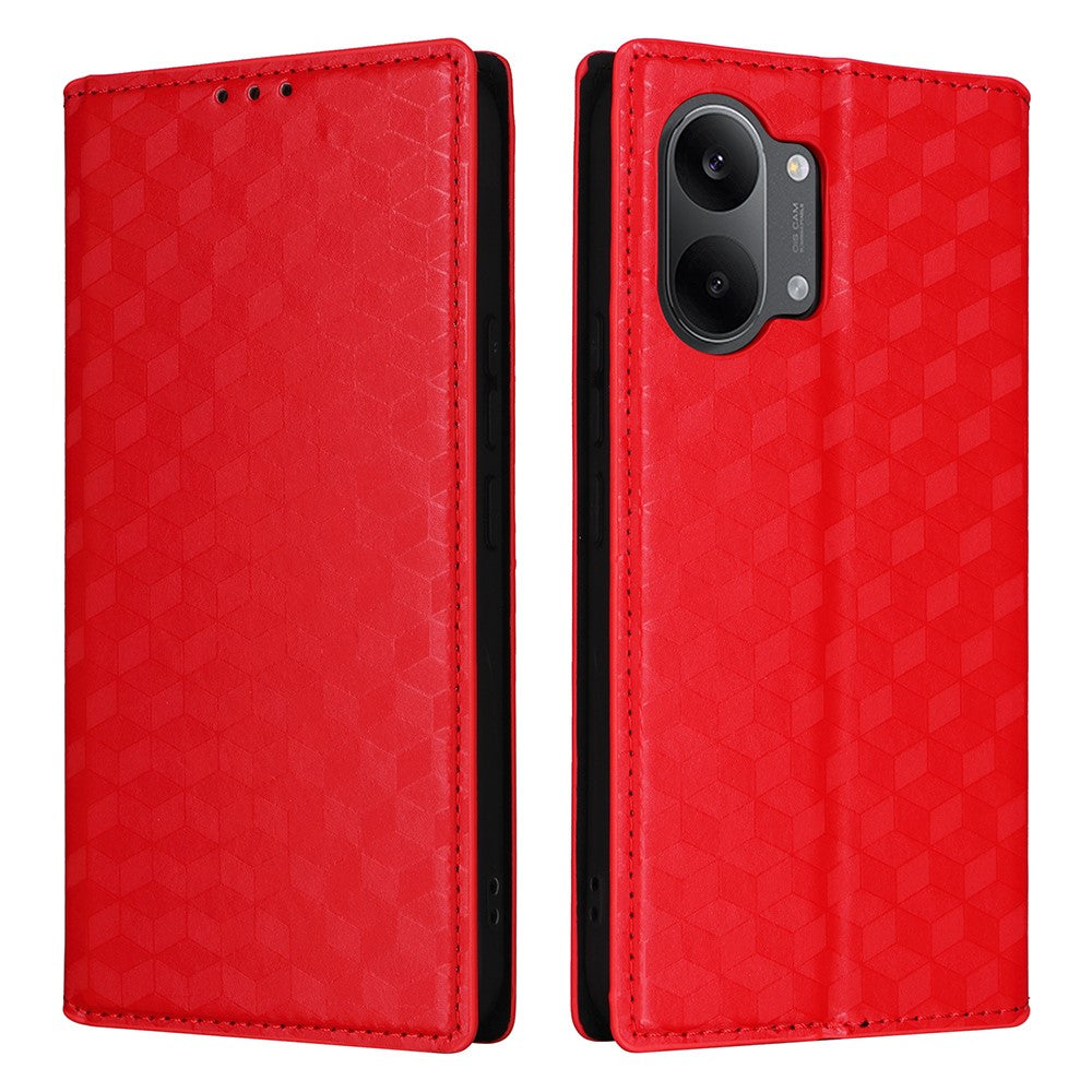 Phone Case For Xiaomi Poco X8 Pro Max 5G  /  Redmi Turbo 5 Max 5G Wallet Rhombus Imprinted PU Leather Protection Phone Cover