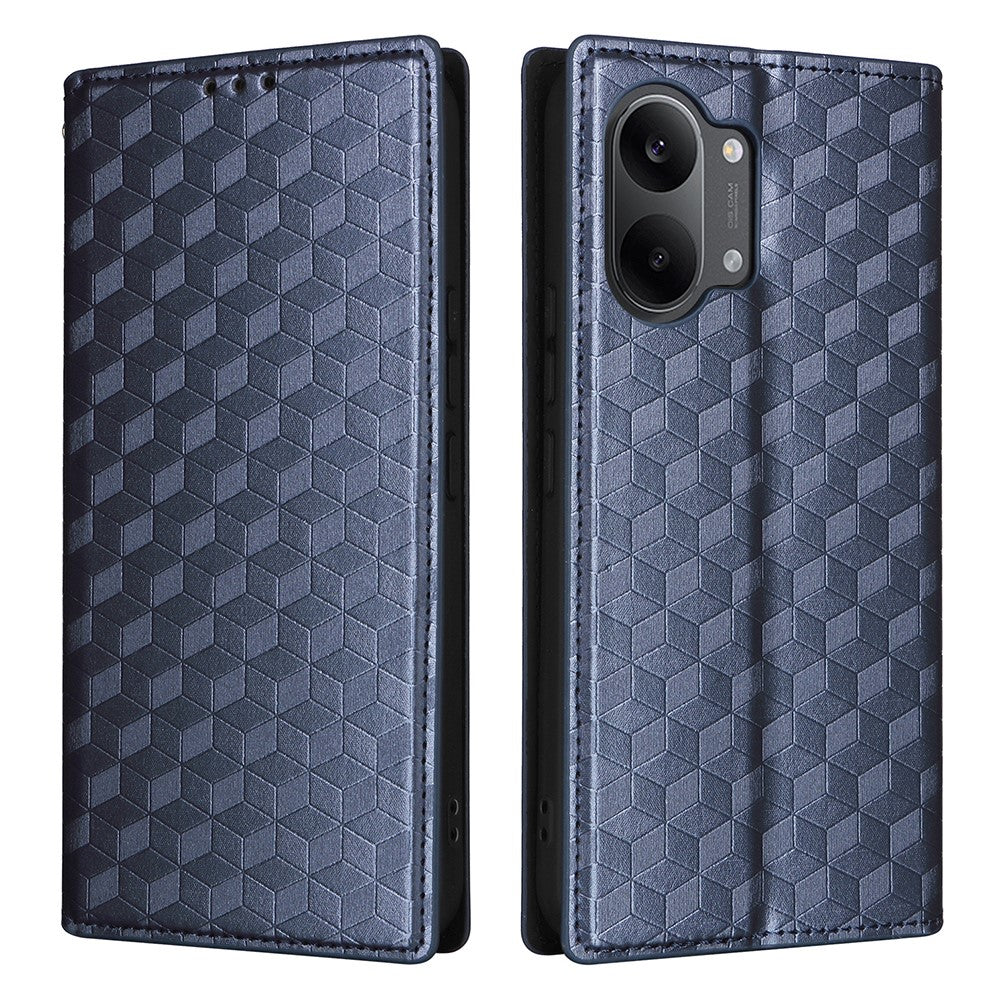Phone Case For Xiaomi Poco X8 Pro Max 5G  /  Redmi Turbo 5 Max 5G Wallet Rhombus Imprinted PU Leather Protection Phone Cover