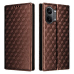 Phone Case For Xiaomi Poco X8 Pro Max 5G  /  Redmi Turbo 5 Max 5G Wallet Rhombus Imprinted PU Leather Protection Phone Cover