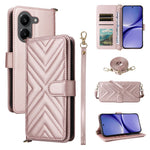 Leather Case For Xiaomi Poco X8 Pro 5G  /  Redmi Turbo 5 5G Stand Wallet Phone Cover with Shoulder  /  Wrist Strap