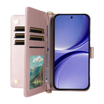 Leather Case For Xiaomi Poco X8 Pro 5G  /  Redmi Turbo 5 5G Stand Wallet Phone Cover with Shoulder  /  Wrist Strap