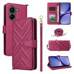 Leather Case For Xiaomi Poco X8 Pro 5G  /  Redmi Turbo 5 5G Stand Wallet Phone Cover with Shoulder  /  Wrist Strap