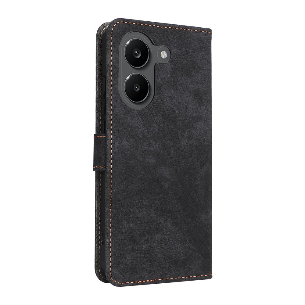 Phone Case For Xiaomi Poco X8 Pro 5G  /  Redmi Turbo 5 5G Wallet RFID Blocking PU Leather Phone Cover Stand with Strap