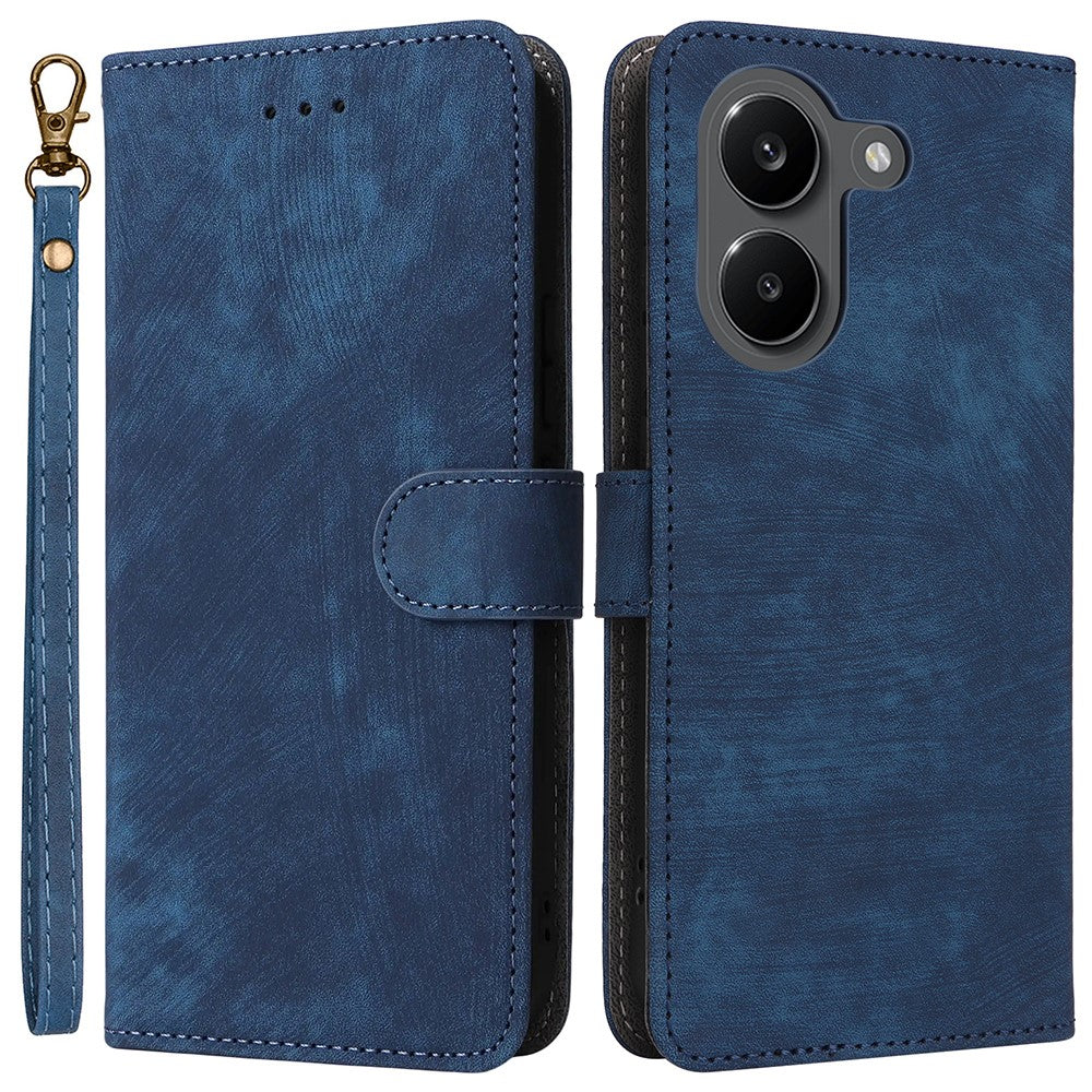 Phone Case For Xiaomi Poco X8 Pro 5G  /  Redmi Turbo 5 5G Wallet RFID Blocking PU Leather Phone Cover Stand with Strap