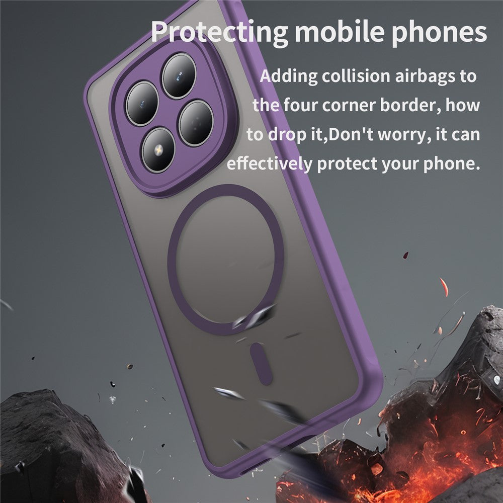 For Xiaomi Redmi Note 15 Pro 4G (Global) Magnetic Case Anti Drop PC + TPU Phone Cover