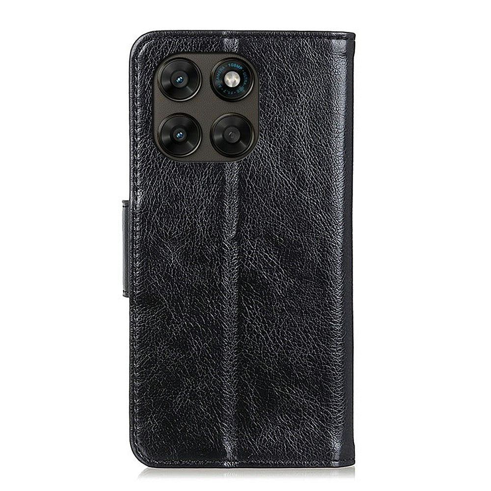 Til Motorola Moto G87 5G / G67 5G / G77 5G Etui Nappastruktur Splitlæder Pung Telefoncover