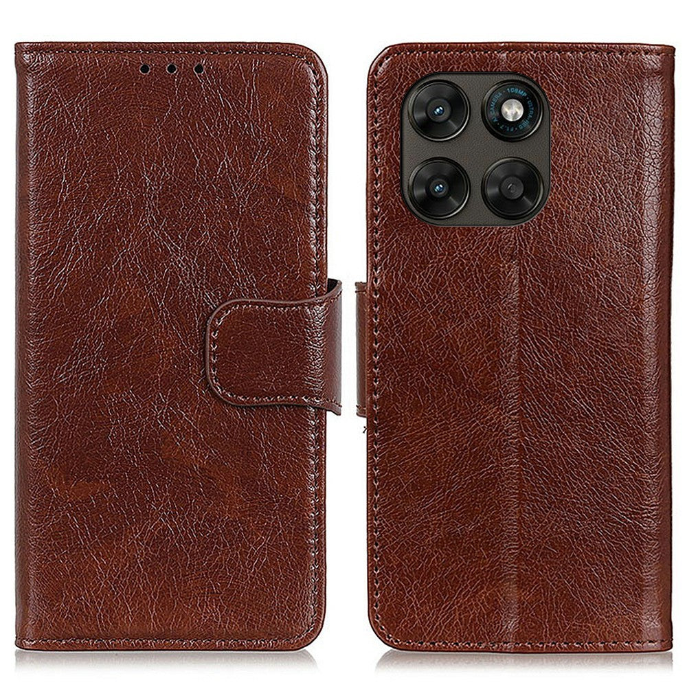Til Motorola Moto G87 5G / G67 5G / G77 5G Etui Nappastruktur Splitlæder Pung Telefoncover