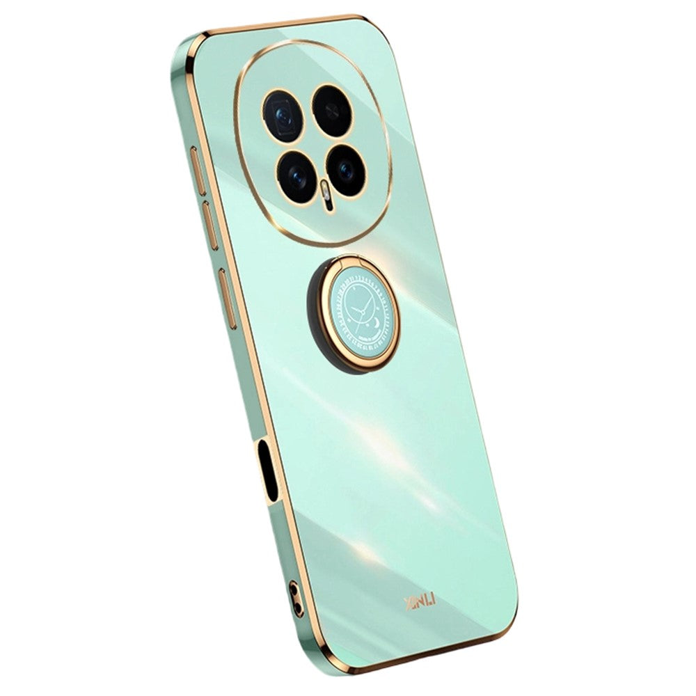 XINLI For Honor Magic8 5G Phone Case Ring Kickstand Electroplating TPU Sweatproof Protection Phone Cover