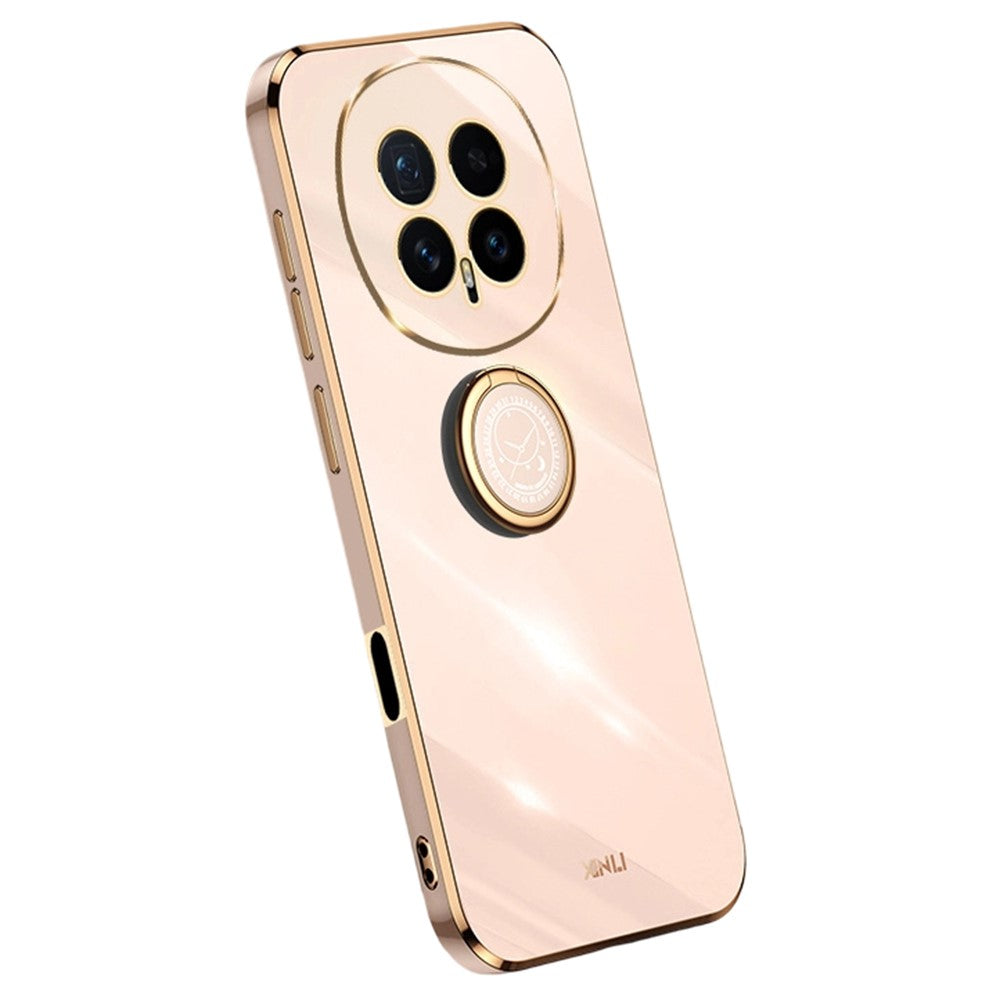 XINLI For Honor Magic8 5G Phone Case Ring Kickstand Electroplating TPU Sweatproof Protection Phone Cover