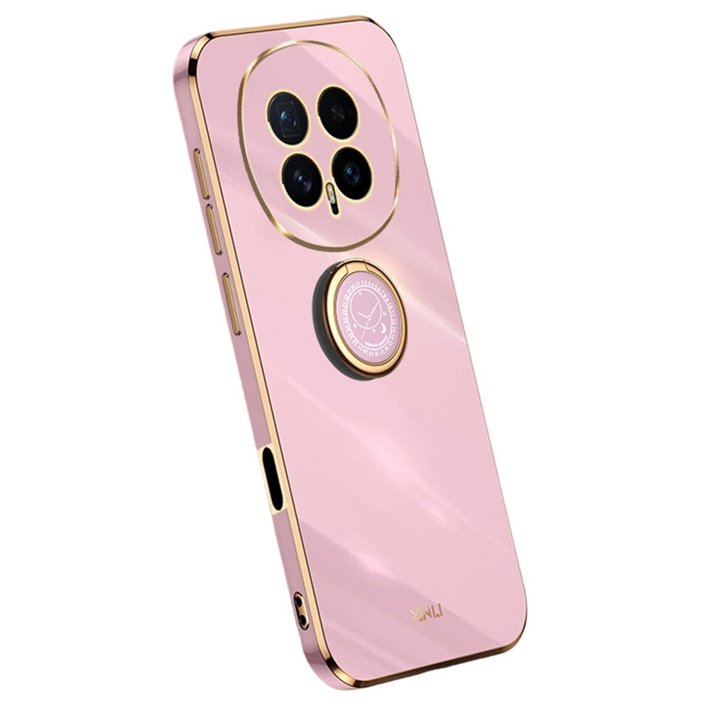 XINLI For Honor Magic8 5G Phone Case Ring Kickstand Electroplating TPU Sweatproof Protection Phone Cover