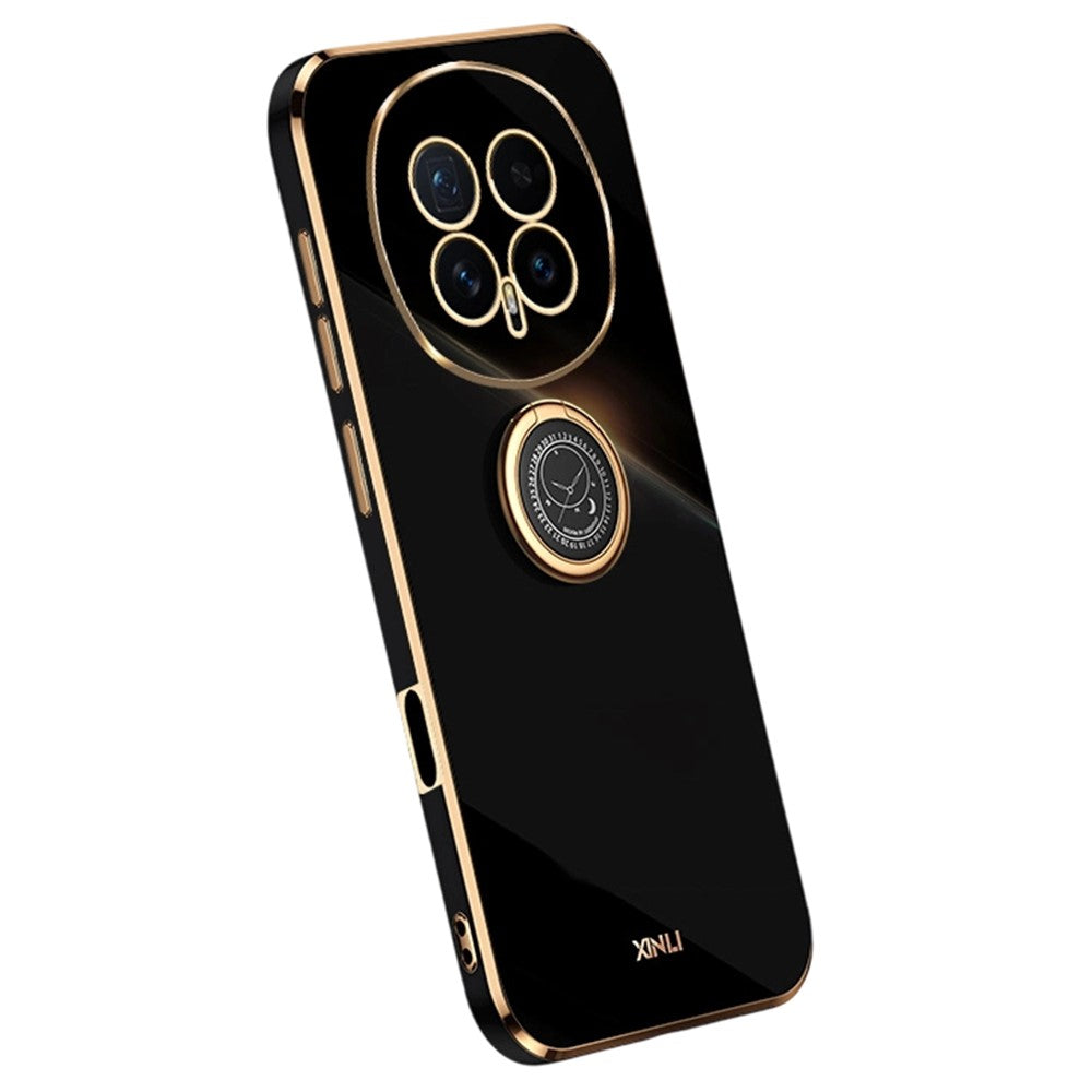 XINLI For Honor Magic8 5G Phone Case Ring Kickstand Electroplating TPU Sweatproof Protection Phone Cover