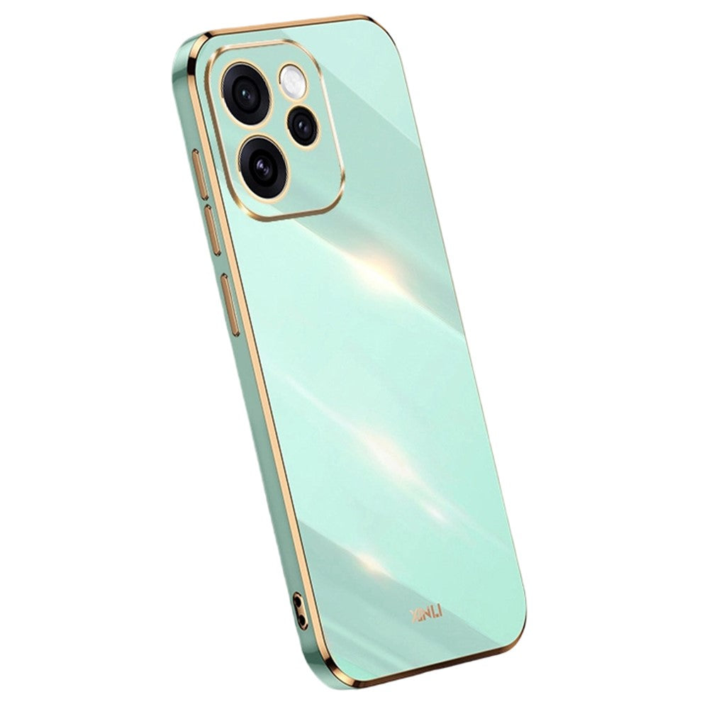 XINLI För Oppo Reno15 F 5G mobilskal Galvaniserad TPU Svettåligt Skyddande mobilskal