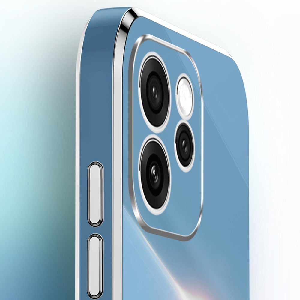 XINLI För Oppo Reno15 F 5G mobilskal Galvaniserad TPU Svettåligt Skyddande mobilskal