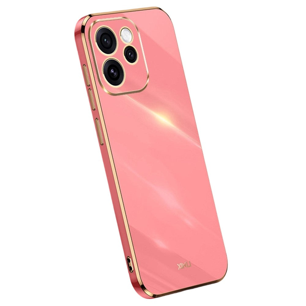 XINLI För Oppo Reno15 F 5G mobilskal Galvaniserad TPU Svettåligt Skyddande mobilskal
