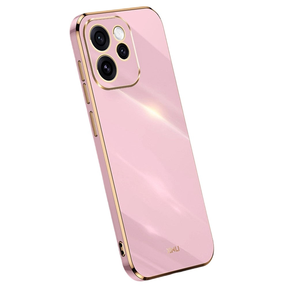 XINLI För Oppo Reno15 F 5G mobilskal Galvaniserad TPU Svettåligt Skyddande mobilskal