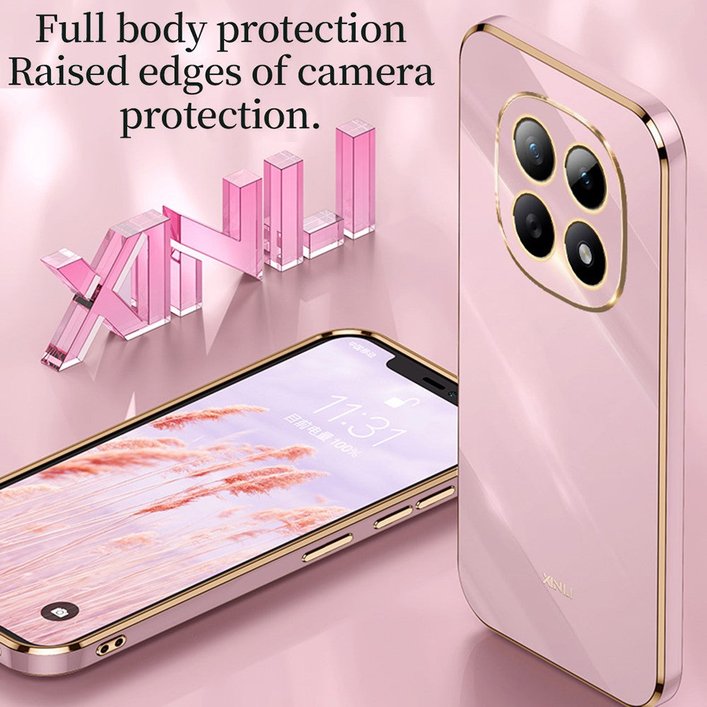 XINLI For Xiaomi Redmi Note 15 4G (Global) Phone Case Electroplating TPU Sweatproof Protection Phone Cover
