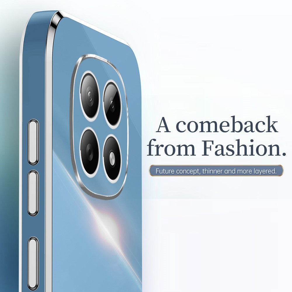 XINLI For Xiaomi Redmi Note 15 4G (Global) Phone Case Electroplating TPU Sweatproof Protection Phone Cover