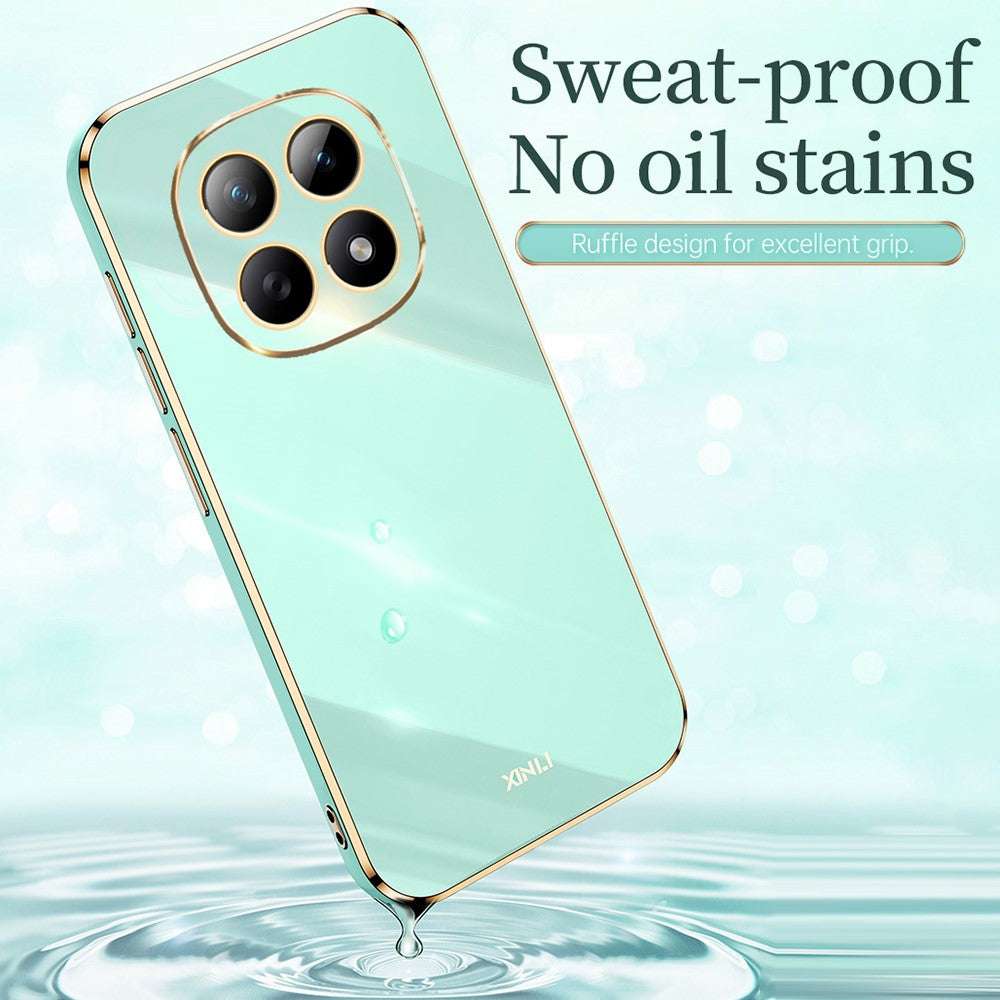 XINLI For Xiaomi Redmi Note 15 4G (Global) Phone Case Electroplating TPU Sweatproof Protection Phone Cover
