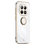 XINLI For Xiaomi Redmi Note 15 4G (Global) Phone Case Ring Kickstand Electroplating TPU Sweatproof Protection Phone Cover