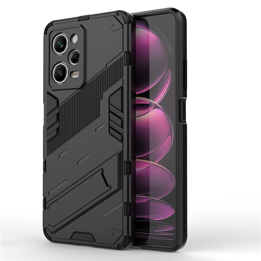 For Xiaomi Redmi Note 12 Pro 5G Hard PC+Soft TPU Kickstand Case Anti-scratch Mobile Phone Cover