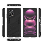 For Xiaomi Redmi Note 12 Pro 5G Hard PC+Soft TPU Kickstand Case Anti-scratch Mobile Phone Cover