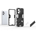 Xiaomi Redmi Note 12 Pro 5G Hårt PC+Mjukt TPU Stativskal Reptåligt Mobilmobilfodral
